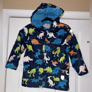Hatley Navy Dinosaur Raincoat for Kids kid size 7